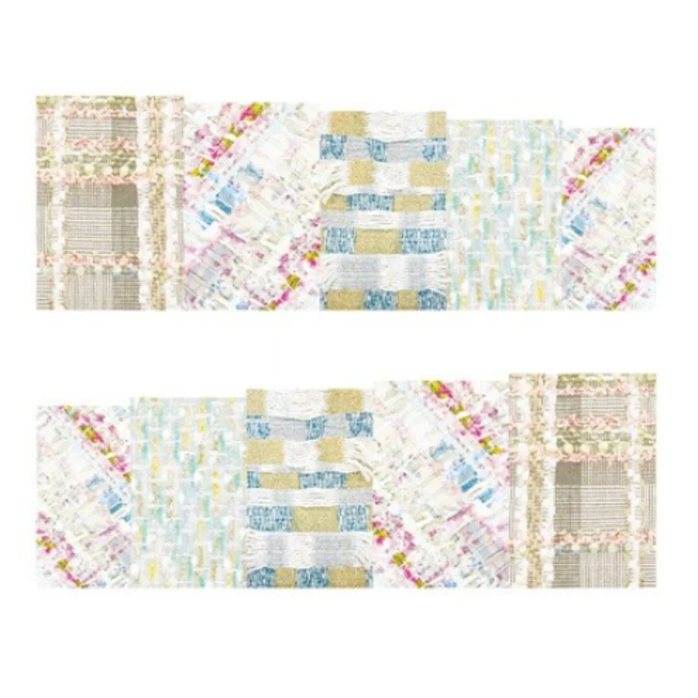 💐4/$16💐 Hodge Podge Fabric Pattern Nail Wrap - Picture 1 of 1